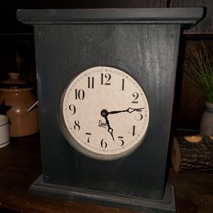 Primitive Olive Green Clock